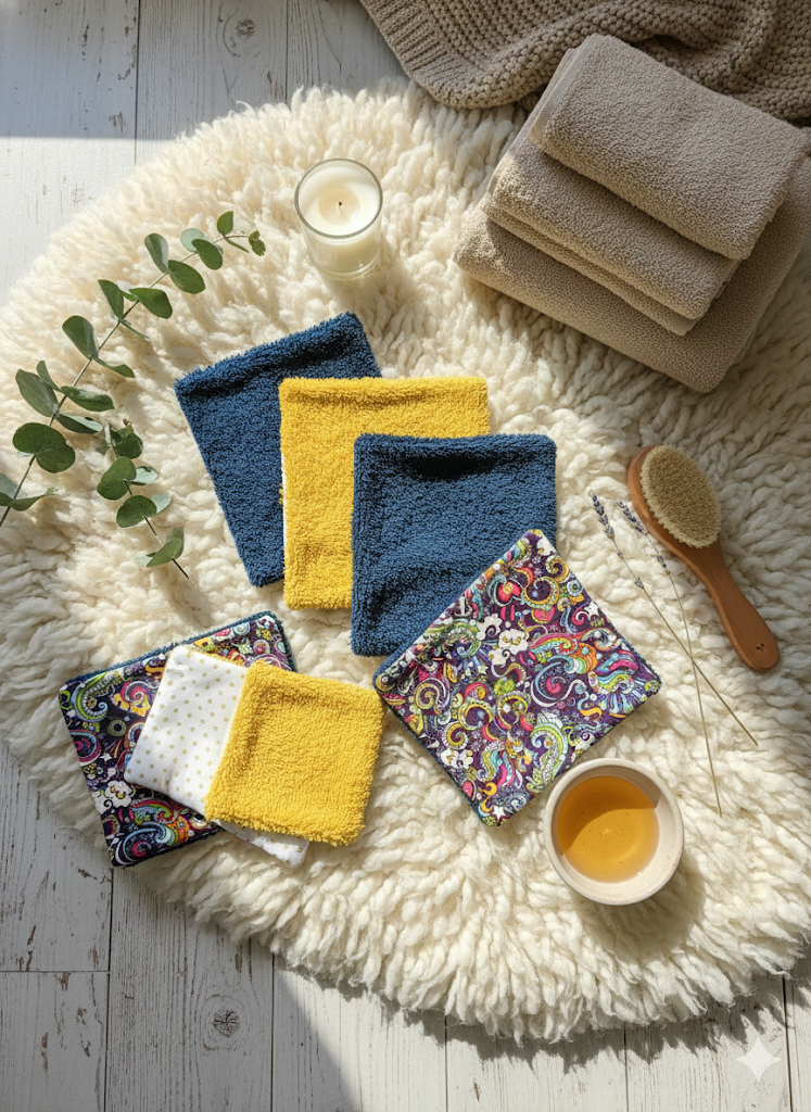 Lot de 2 Gants de Toilette Écologiques 🛀